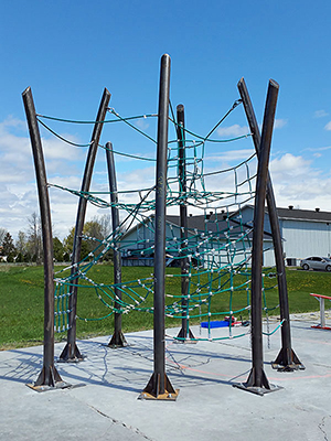 Outdoor playground structure