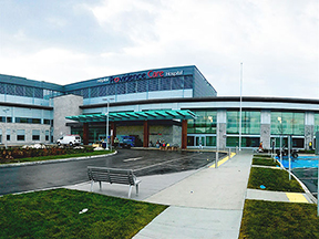 Front view of Providence Care Hospital building