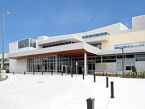 Front view of St. Joseph's Health Care building in St. Thomas