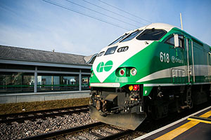 Front view of Go Train