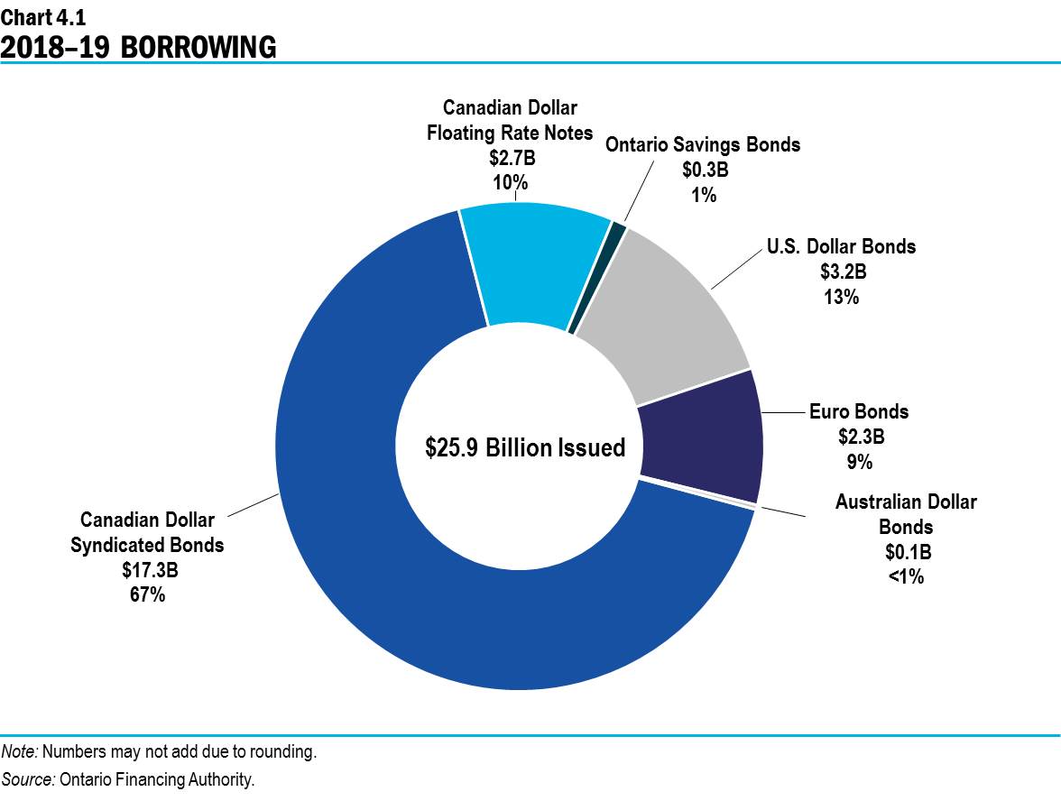 Chart 4.1: 2018–19 Borrowing 