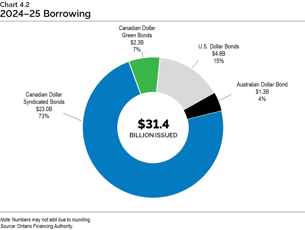 Chart 4.2: 2024–25 Borrowing