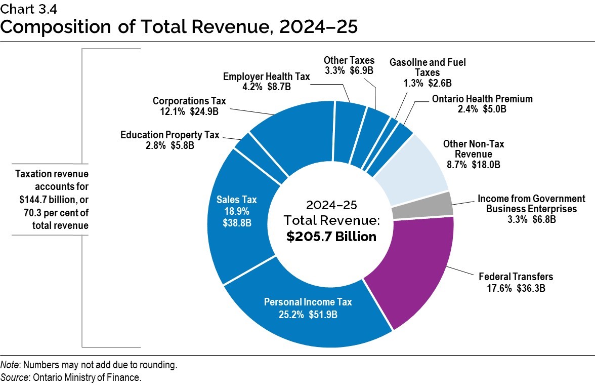 Chart 3.4: Composition of Total Revenue, 2024–25 