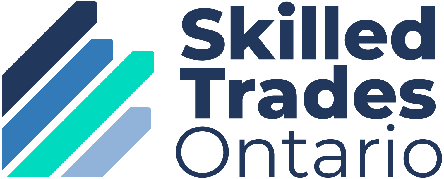 Logo consisting of shaded colour bars to the left of the words: Skilled Trades Ontario