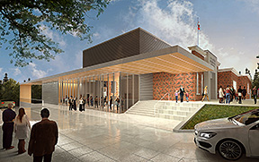 Rendering of Ancaster Arts Centre.